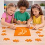 פאזל 80 חלקים בעיצוב אישי עם השם שלך בעיצוב חיטה גלית זהב מידות הארנק 14 × 20 ס"מ
