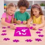 פאזל 80 חלקים בעיצוב אישי עם השם שלך בעיצוב רצים אולימפיים מידות הארנק 14 × 20 ס"מ