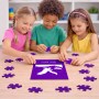 פאזל 80 חלקים בעיצוב אישי עם השם שלך בעיצוב נשר אמריקאי מידות הארנק 14 × 20 ס"מ