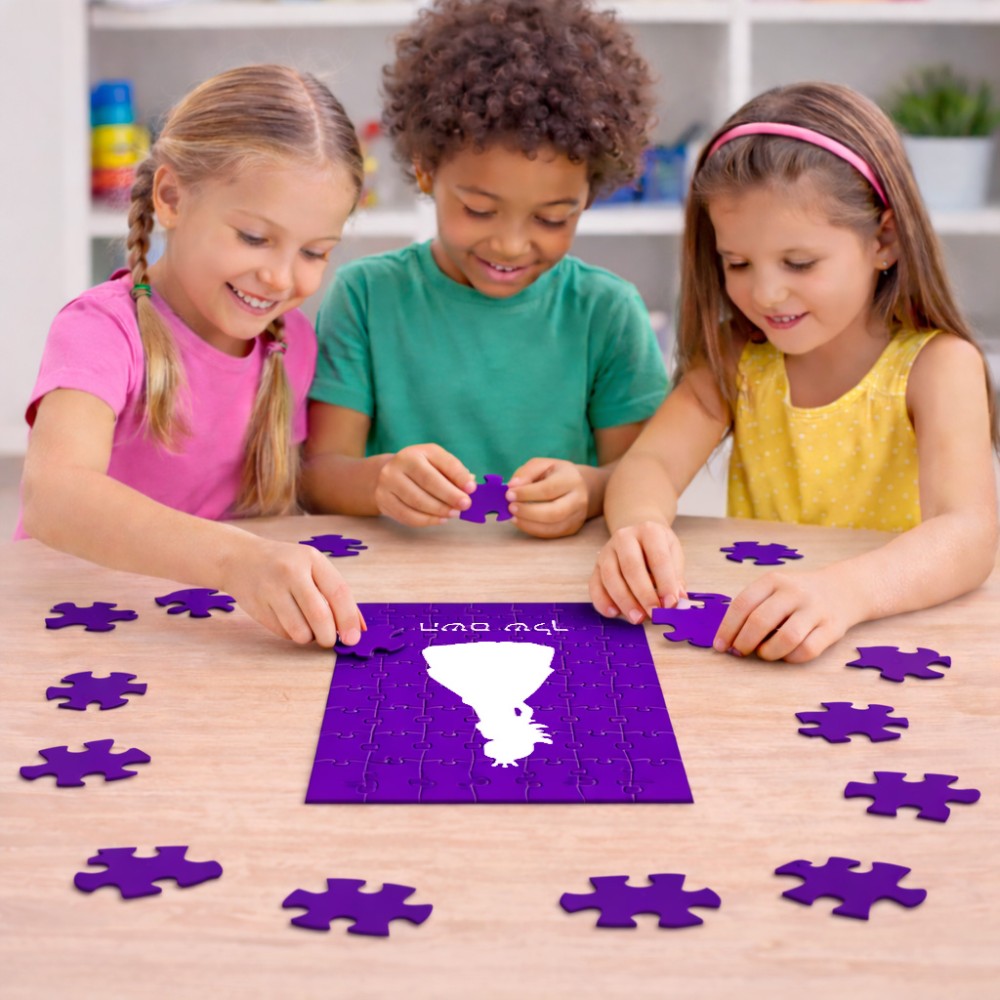 פאזל 80 חלקים בעיצוב אישי עם השם שלך בעיצוב נסיכה מידות הארנק 14 × 20 ס"מ