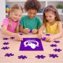 פאזל 80 חלקים בעיצוב אישי עם השם שלך בעיצוב פרסה וסוס מידות הארנק 14 × 20 ס"מ