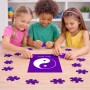פאזל 80 חלקים בעיצוב אישי עם השם שלך בעיצוב סמל יינג יאנג מידות הארנק 14 × 20 ס"מ