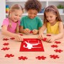 פאזל 80 חלקים בעיצוב אישי עם השם שלך בעיצוב קפיצת משוכות מידות הארנק 14 × 20 ס"מ
