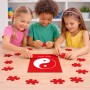 פאזל 80 חלקים בעיצוב אישי עם השם שלך בעיצוב סמל יינג יאנג מידות הארנק 14 × 20 ס"מ