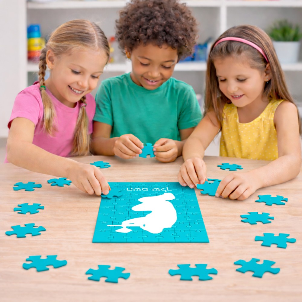 פאזל 80 חלקים בעיצוב אישי עם השם שלך בעיצוב שחקן כאב כדור מידות הארנק 14 × 20 ס"מ