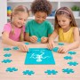 פאזל 80 חלקים בעיצוב אישי עם השם שלך בעיצוב סקלטון מידות הארנק 14 × 20 ס"מ
