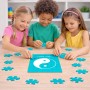 פאזל 80 חלקים בעיצוב אישי עם השם שלך בעיצוב סמל יינג יאנג מידות הארנק 14 × 20 ס"מ