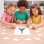 פאזל 80 חלקים בעיצוב אישי עם השם שלך בעיצוב מגדל אייפל מידות הארנק 14 × 20 ס"מ