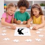 פאזל 80 חלקים בעיצוב אישי עם השם שלך בעיצוב שחקן גולף מידות הארנק 14 × 20 ס"מ