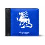 ארנק עור שחור בעיצוב אישי עם השם שלך בעיצוב דרקון מידות הארנק 9.5 × 11 ס"מ