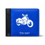 ארנק עור שחור בעיצוב אישי עם השם שלך בעיצוב הארלי-דיווידסון מידות הארנק 9.5 × 11 ס"מ