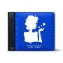 ארנק עור שחור בעיצוב אישי עם השם שלך בעיצוב אהבת נשים מידות הארנק 9.5 × 11 ס"מ