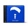 ארנק עור שחור בעיצוב אישי עם השם שלך בעיצוב צניחה חופשית מידות הארנק 9.5 × 11 ס"מ