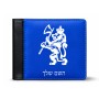 ארנק עור שחור בעיצוב אישי עם השם שלך בעיצוב אריה מידות הארנק 9.5 × 11 ס"מ