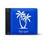 ארנק עור שחור בעיצוב אישי עם השם שלך בעיצוב כפות ידיים מידות הארנק 9.5 × 11 ס"מ
