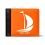 ארנק עור שחור בעיצוב אישי עם השם שלך בעיצוב סירה מידות הארנק 9.5 × 11 ס"מ