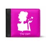 ארנק עור שחור בעיצוב אישי עם השם שלך בעיצוב אהבת נשים מידות הארנק 9.5 × 11 ס"מ