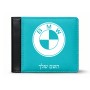 ארנק עור שחור בעיצוב אישי עם השם שלך בעיצוב ב.מ.וו מידות הארנק 9.5 × 11 ס"מ