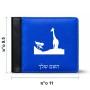 ארנק עור שחור בעיצוב אישי עם השם שלך בעיצוב ג'ירפה באפריקה מידות הארנק 9.5 × 11 ס"מ