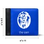 ארנק עור שחור בעיצוב אישי עם השם שלך בעיצוב פני אריה מידות הארנק 9.5 × 11 ס"מ