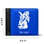 ארנק עור שחור בעיצוב אישי עם השם שלך בעיצוב ארנב מחזיק גזר מידות הארנק 9.5 × 11 ס"מ
