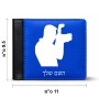 ארנק עור שחור בעיצוב אישי עם השם שלך בעיצוב צלם - גברים מידות הארנק 9.5 × 11 ס"מ