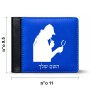 ארנק עור שחור בעיצוב אישי עם השם שלך בעיצוב בתים של שרלוק מידות הארנק 9.5 × 11 ס"מ
