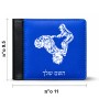 ארנק עור שחור בעיצוב אישי עם השם שלך בעיצוב רוכב טרקטורונים מידות הארנק 9.5 × 11 ס"מ