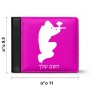 ארנק עור שחור בעיצוב אישי עם השם שלך בעיצוב שחקן כאב כדור מידות הארנק 9.5 × 11 ס"מ