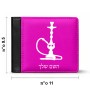 ארנק עור שחור בעיצוב אישי עם השם שלך בעיצוב נרגילה מידות הארנק 9.5 × 11 ס"מ
