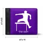 ארנק עור שחור בעיצוב אישי עם השם שלך בעיצוב קפיצת משוכות מידות הארנק 9.5 × 11 ס"מ