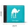 ארנק עור שחור בעיצוב אישי עם השם שלך בעיצוב גמל מידות הארנק 9.5 × 11 ס"מ