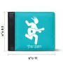 ארנק עור שחור בעיצוב אישי עם השם שלך בעיצוב נגן גיטרה מידות הארנק 9.5 × 11 ס"מ