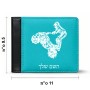 ארנק עור שחור בעיצוב אישי עם השם שלך בעיצוב רוכב טרקטורונים מידות הארנק 9.5 × 11 ס"מ