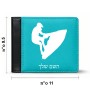 ארנק עור שחור בעיצוב אישי עם השם שלך בעיצוב אופנוע ים מידות הארנק 9.5 × 11 ס"מ