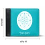 ארנק עור שחור בעיצוב אישי עם השם שלך בעיצוב לוח שנה אצטקי של המאיה מידות הארנק 9.5 × 11 ס"מ