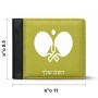 ארנק עור שחור בעיצוב אישי עם השם שלך בעיצוב פינג פונג מידות הארנק 9.5 × 11 ס"מ