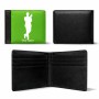 ארנק עור שחור בעיצוב אישי עם השם שלך בעיצוב ג'יימס בונד מידות הארנק 9.5 × 11 ס"מ