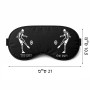 כיסוי עיניים \ מסכת שינה בעיצוב אישי עם השם שלך בעיצוב שחקן כדורגל גודל 21 × 10.5 ס"מ