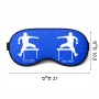 כיסוי עיניים \ מסכת שינה בעיצוב אישי עם השם שלך בעיצוב קפיצת משוכות גודל 21 × 10.5 ס"מ