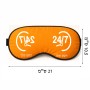 כיסוי עיניים \ מסכת שינה בעיצוב אישי עם השם שלך בעיצוב 24 ביולי גודל 21 × 10.5 ס"מ