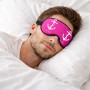 כיסוי עיניים \ מסכת שינה בעיצוב אישי עם השם שלך בעיצוב לעגן גודל 21 × 10.5 ס"מ