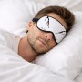 כיסוי עיניים \ מסכת שינה בעיצוב אישי עם השם שלך בעיצוב קפיצת סקי אולימפית גודל 21 × 10.5 ס"מ
