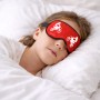 כיסוי עיניים \ מסכת שינה בעיצוב אישי עם השם שלך בעיצוב מוטוקרוס גודל 21 × 10.5 ס"מ