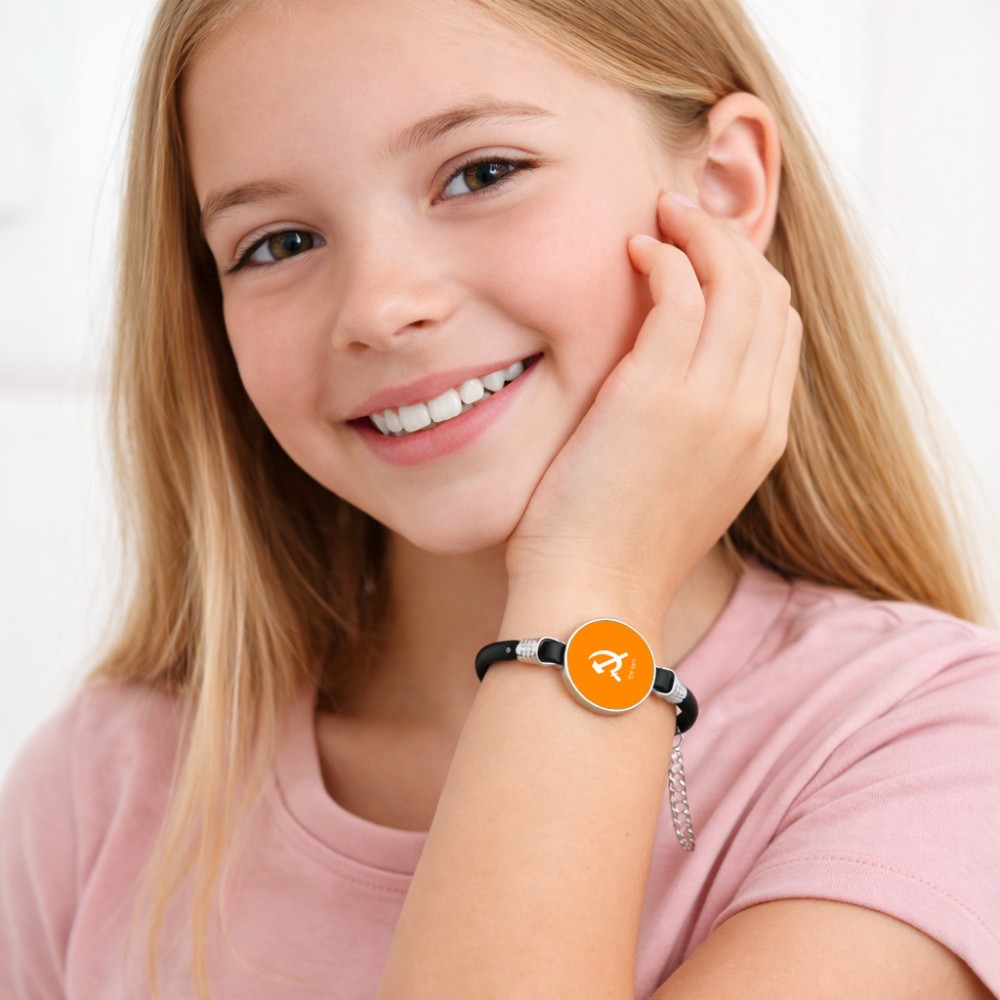 צמיד ליד בעיצוב אישי עם השם שלך בעיצוב פטיש ומגל גודל 2 × 18.5 ס"מ