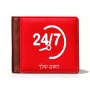ארנק עור חום בעיצוב אישי עם השם שלך בעיצוב 24 ביולי מידות הארנק 9.5 × 11 ס"מ
