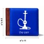 ארנק עור חום בעיצוב אישי עם השם שלך בעיצוב נרגילה מידות הארנק 9.5 × 11 ס"מ