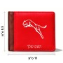 ארנק עור חום בעיצוב אישי עם השם שלך בעיצוב פומה מידות הארנק 9.5 × 11 ס"מ