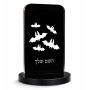 סטנד תמונה מעוצב בעיצוב אישי עם השם שלך בעיצוב עטלפים גודל 6 × 10 ס"מ