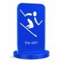 סטנד תמונה מעוצב בעיצוב אישי עם השם שלך בעיצוב סקי אולימפי גודל 6 × 10 ס"מ
